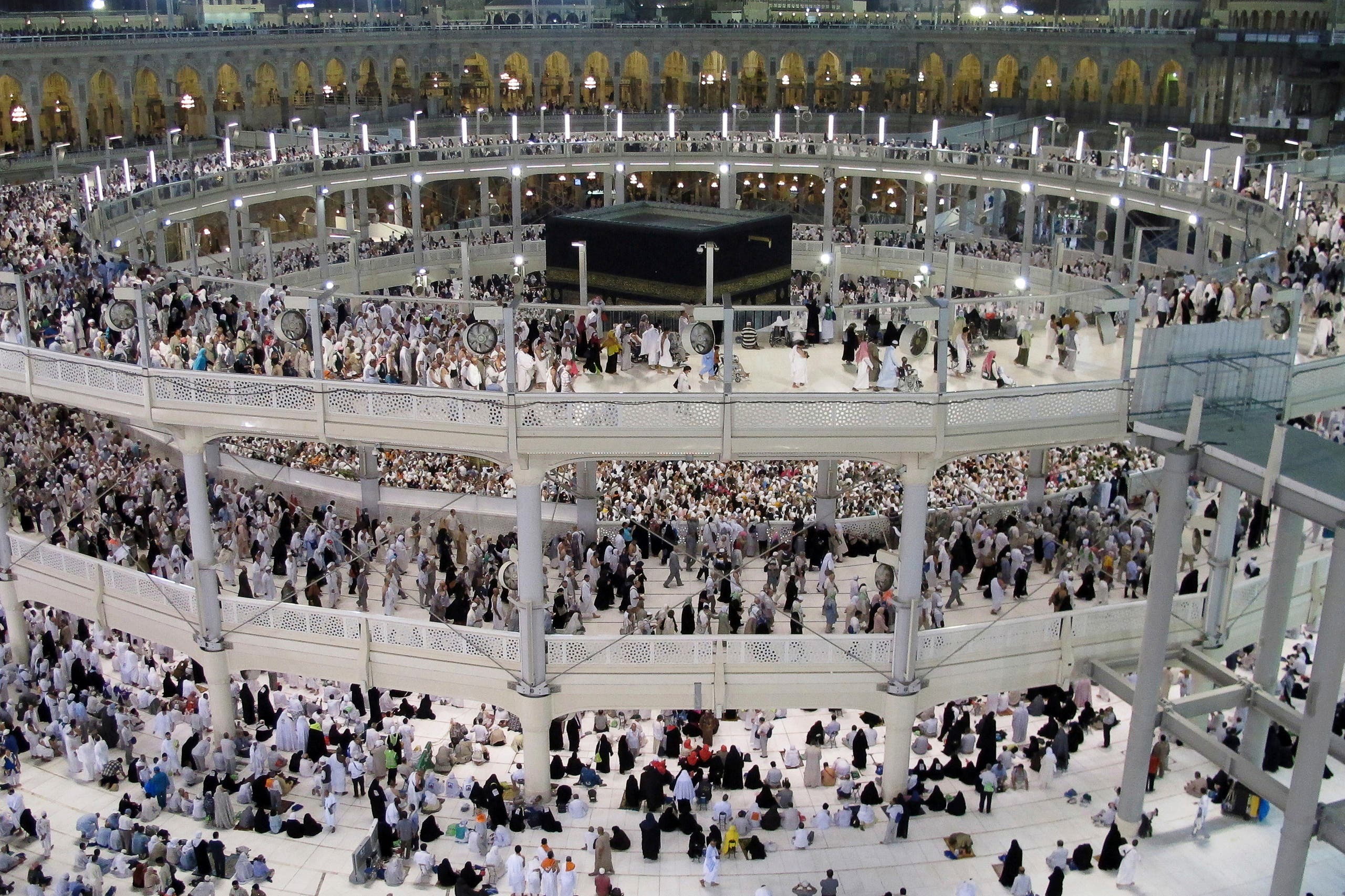 Muslim pilgrims circumambulate around the holy Kaaba in Mecca. (File photo: Reuters)