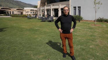 David Zigdon, CEO the MIGAL Research Institute, poses for a picture in Kiryat Shmona in the upper Galilee in northern Israel on February 27, 2020. (AFP)