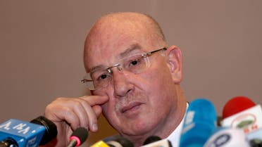 Smail Chergui, African Union (AU) Commissioner for Peace and Security attends a news conference during the African Union Summit in Addis Ababa, Ethiopia in 2019. (Reuters)
