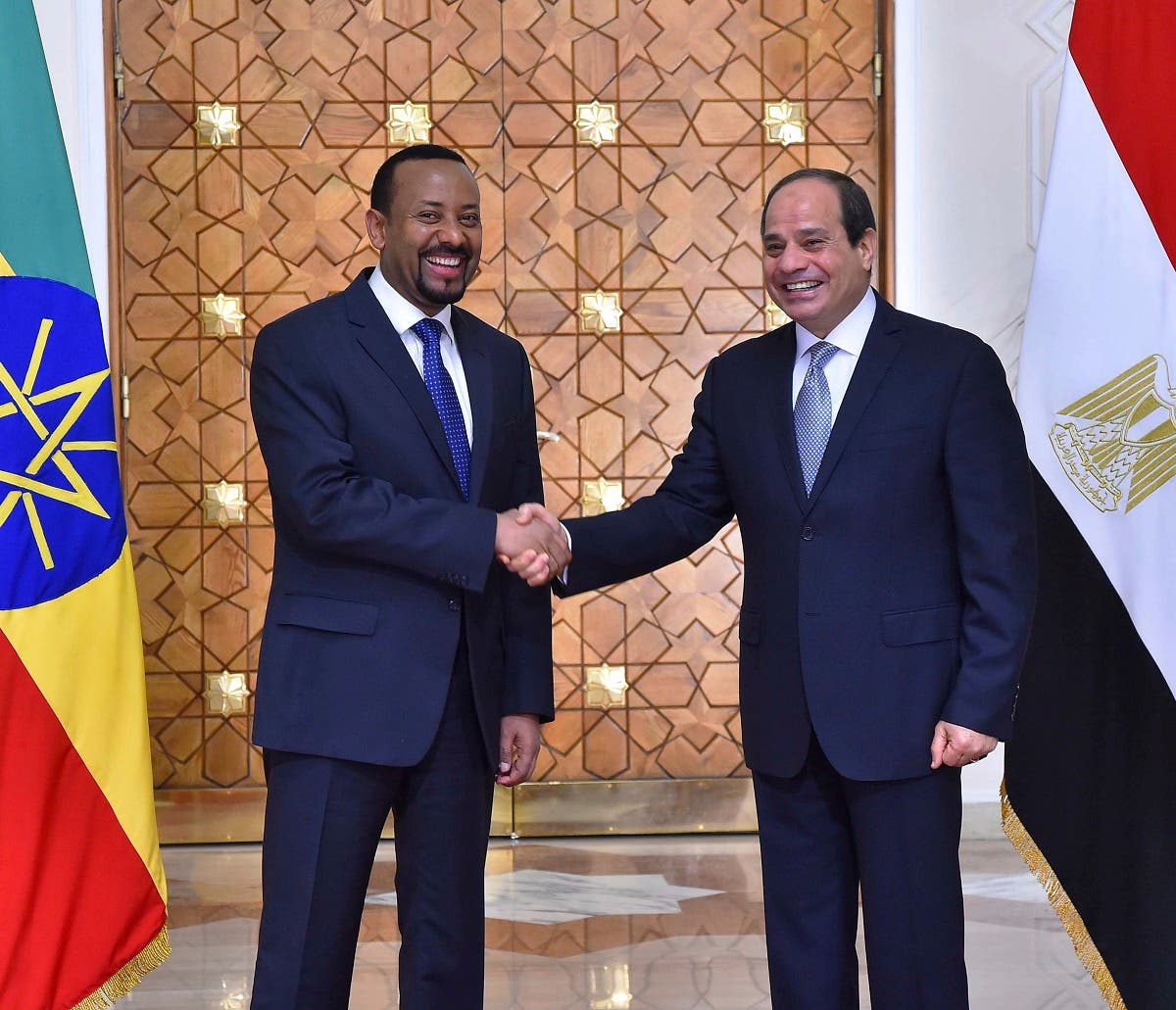 الرئيس المصري عبدالفتاح السيسي ورئيس الوزراء الإثيوبي آبي أحمد