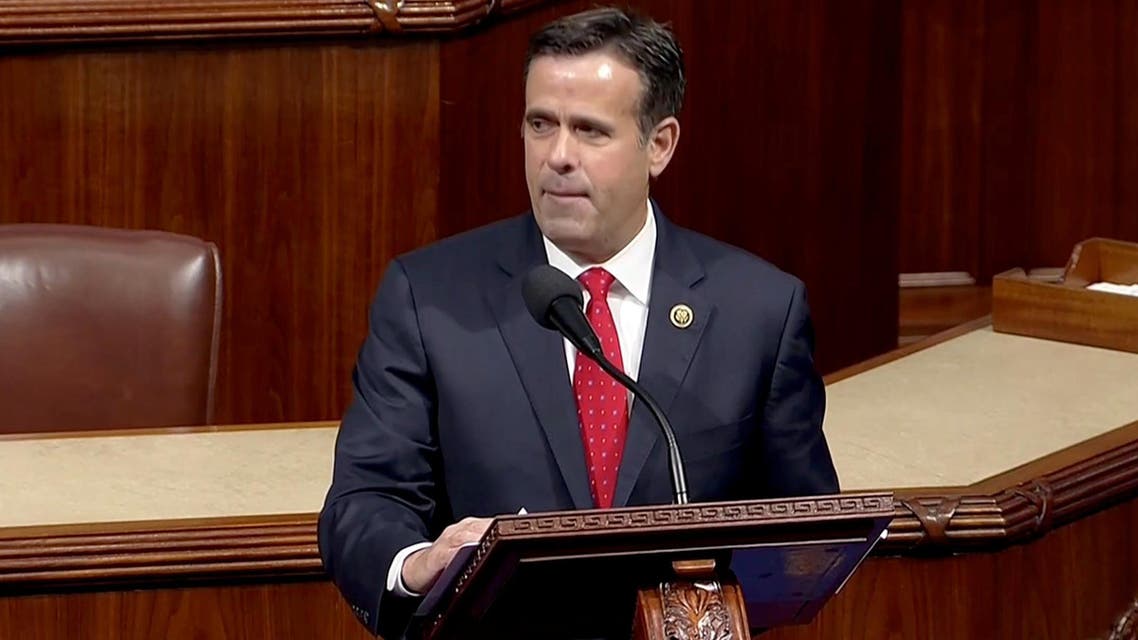 File photo of Rep John Ratcliffe (Republican -Texas) speaking on Capitol Hill in Washington. (Reuters)