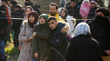مهاجرون الحدود التركية اليونانية