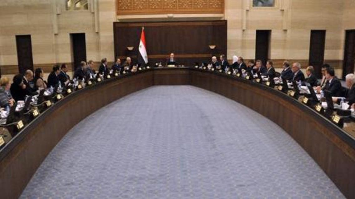 Syrian regime cabinet. (SANA)