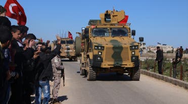 آليات تابعة للجيش التركي في إدلب السورية