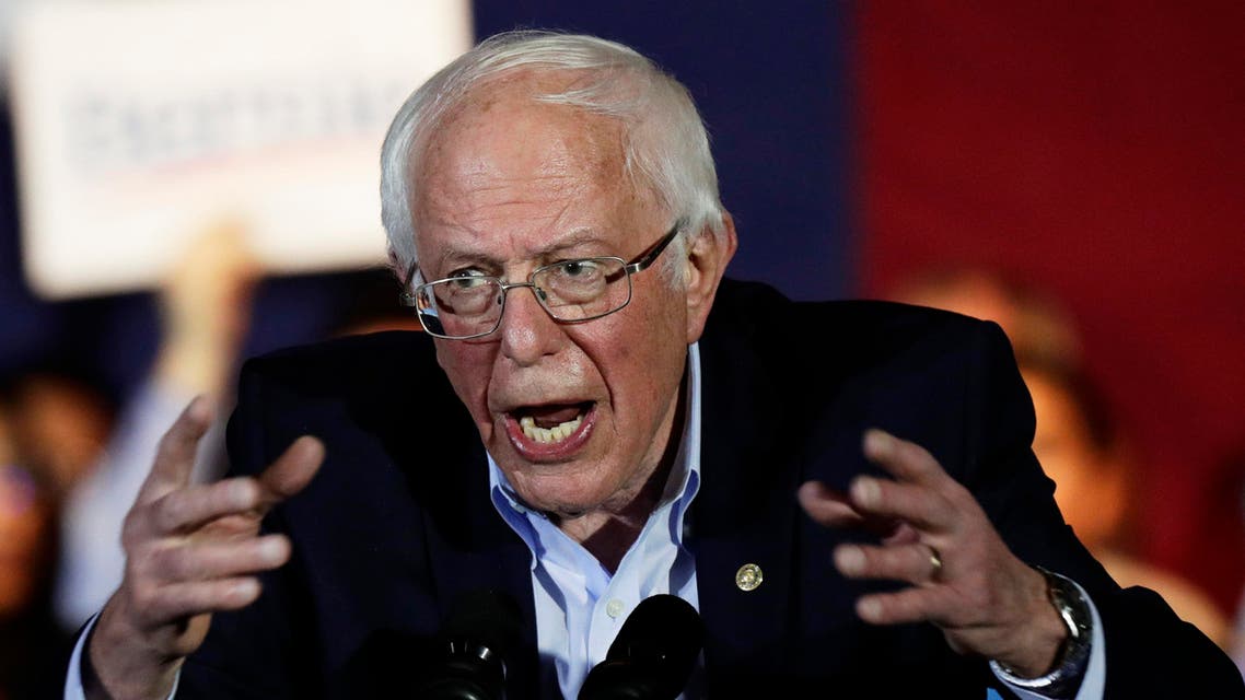 Democratic presidential candidate Sen. Bernie Sanders, I-Vt., speaks during a campaign event in San Antonio, Saturday, Feb. 22, 2020. (AP Photo/Eric Gay)