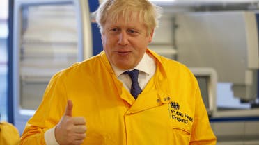 UK Boris Johnson visits health lab on March 1 - Reuters