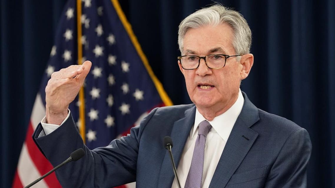 US Federal Reserve Chairman Jerome Powell speaks to reporters after the Federal Reserve cut interest rates in an emergency move designed to shield the world's largest economy from the impact of the coronavirus, during a news conference in Washington, US, on March 3, 2020. (Reuters)