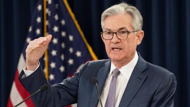 US Federal Reserve Chairman Jerome Powell speaks to reporters after the Federal Reserve cut interest rates in an emergency move designed to shield the world's largest economy from the impact of the coronavirus, during a news conference in Washington, US, on March 3, 2020. (Reuters)