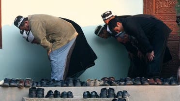 Men pray during Kurban-Ait, also known as Eid al-Adha in Arabic, at a mosque in the village of Nurabad, some 40 km (25 miles) west of the capital Dushanbe, November 16, 2010. (Reuters)