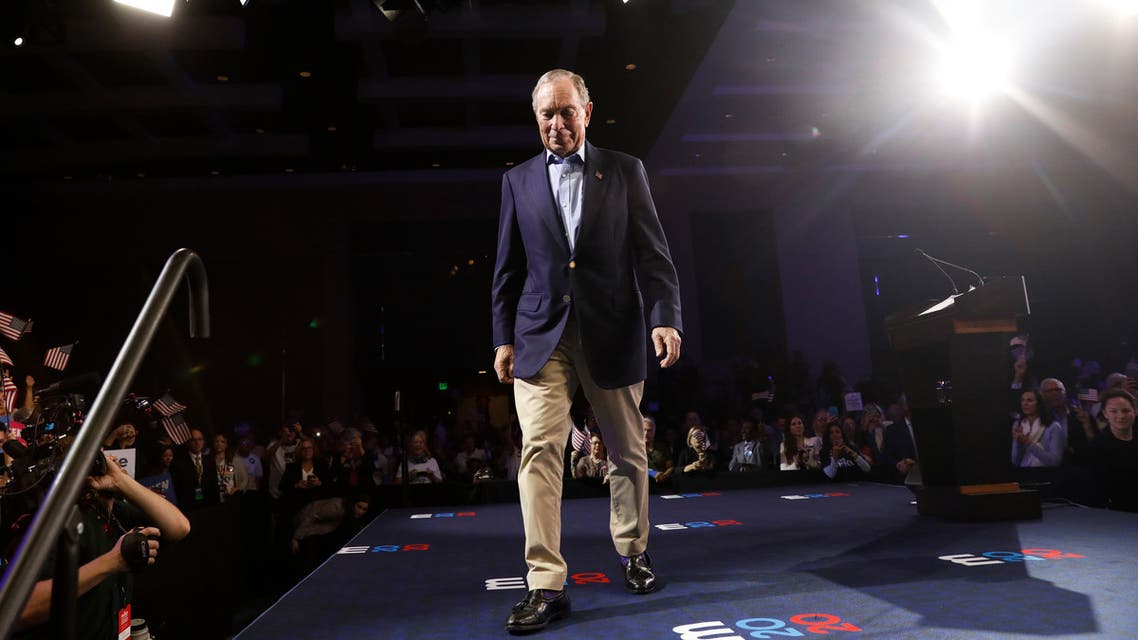 Democratic U.S. presidential candidate Michael Bloomberg greets supporters during his Super Tuesday night rally in West Palm Beach, Florida, U.S., March 3, 2020. REUTERS/Maria Alejandra Cardona