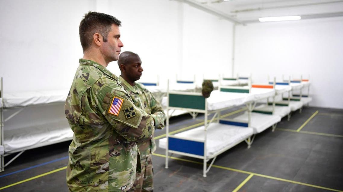 US officers inspect the accommodation for the soldiers in the Flaeming barracks for the military exercise 'Defender 2020', in Brueck, Germany, Wednesday, Feb. 26, 2020. (File photo: AP)