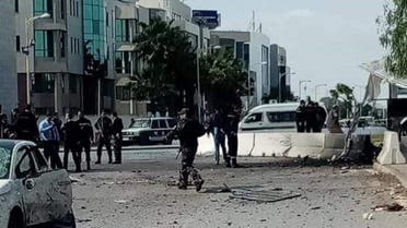 A militant blew himself up near the US embassy in Tunis on Friday. (Supplied)