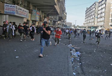من ساحة الخلاني في بغداد يوم 21 فبراير