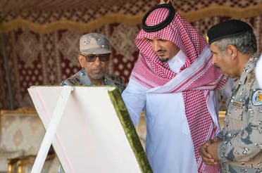 Saudi Arabia’s interior minister visits border control center in Tabuk. (SPA)