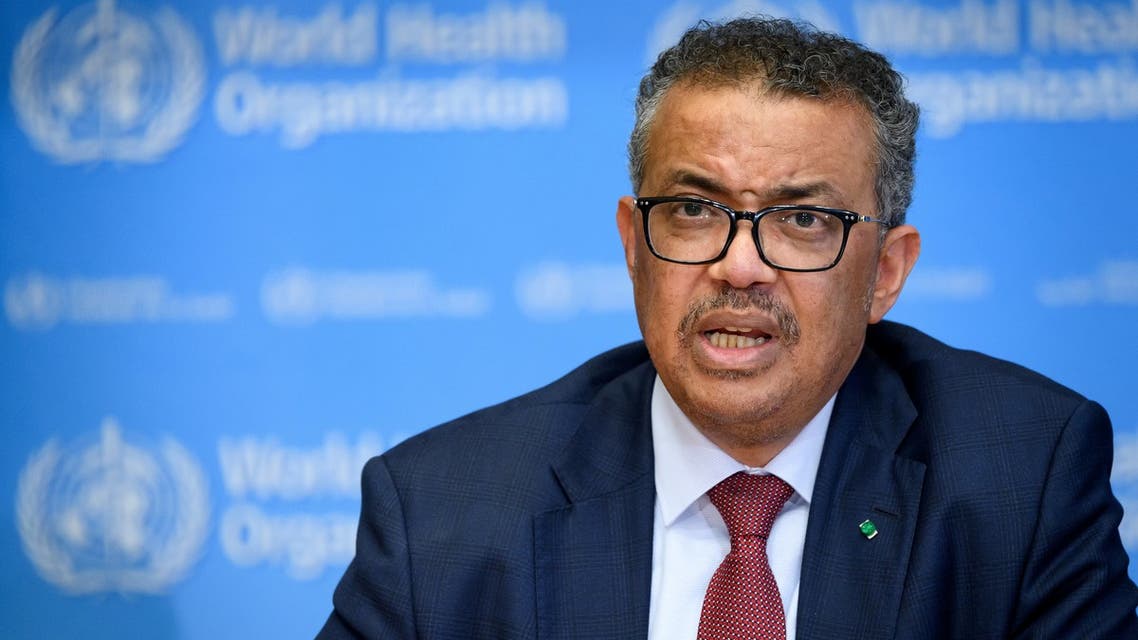 World Health Organization (WHO) Director-General Tedros Adhanom Ghebreyesus attends a daily press briefing on COVID-19 virus at the WHO headquaters on March 6, 2020, in Geneva.