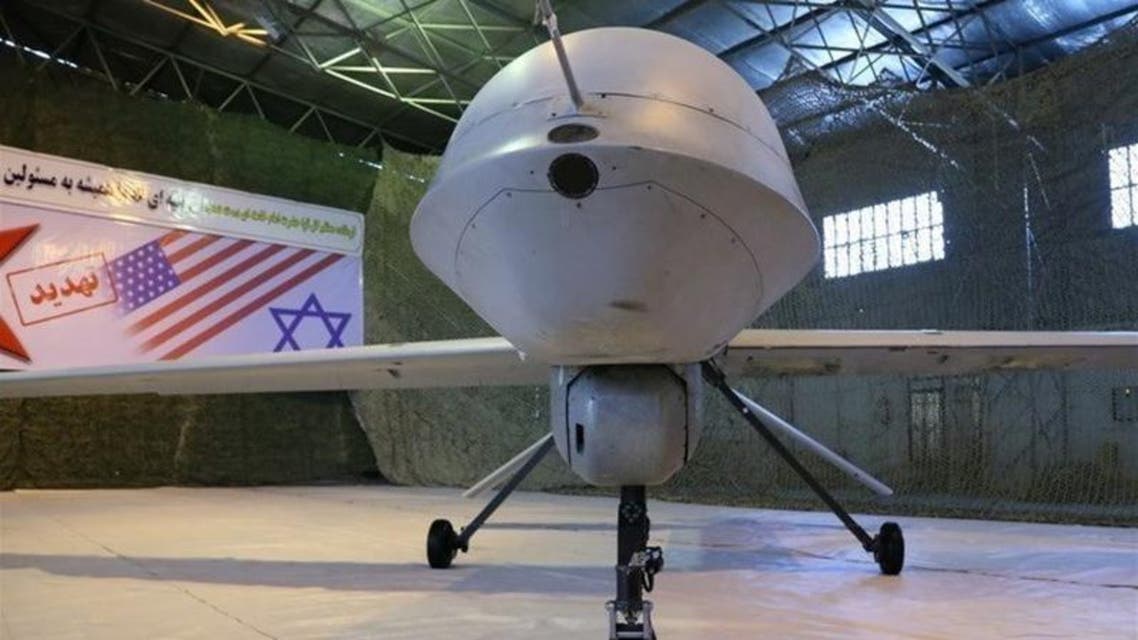 An Iranian version of the American MQ-1 Predator drone is seen in Iran, in this undated handout photo. (Reuters)