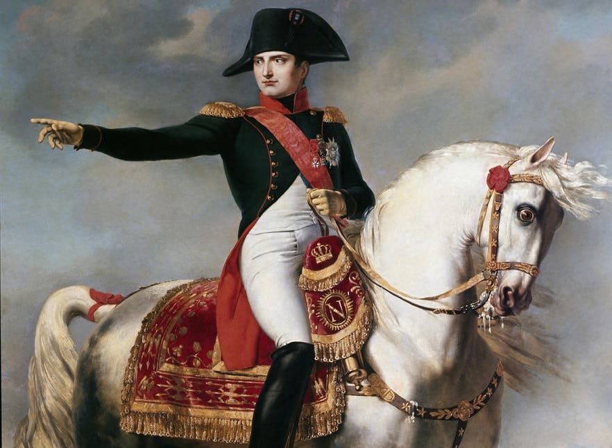 لوحة تجسد الإمبراطور الفرنسي نابليون بونابرت