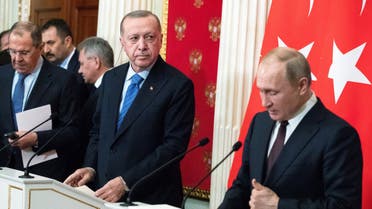 بوتين وأردوغان في موسكو (أرشيفية- فرانس برس)