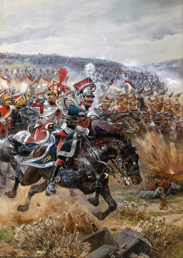 لوحة لجانب من المعارك بلايبزيغ