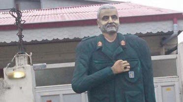 Statue of Qassem Soleimani in the Iranian city of Gilan. (Twitter)