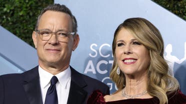 Tom Hanks and Rita Wilson at 26th Screen Actors Guild Awards in Los Angeles, California, US, January 19, 2020. (Reuters)