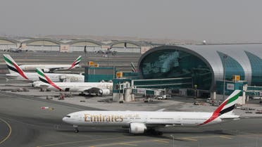 Emirates Airline planes are seen at Dubai International Airport in Dubai, United Arab Emirates February 15, 2019. REUTERS/Christopher Pike