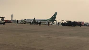 طائرة عراقية قادمة من إيران في مطار بغداد