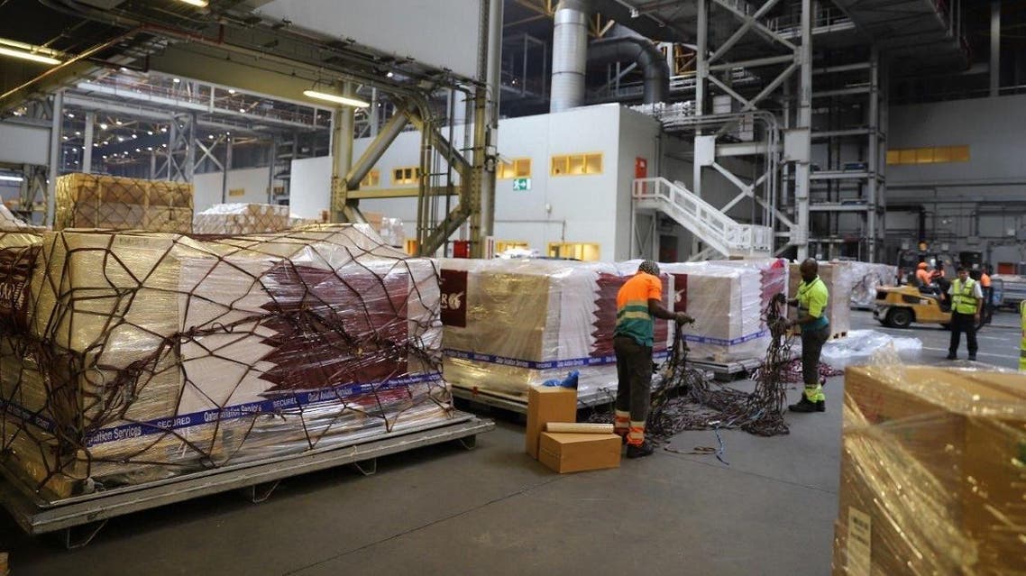 Qatar sent 6 tons of medical aid to Iran, amid the coronavirus outbreak. (Twitter)