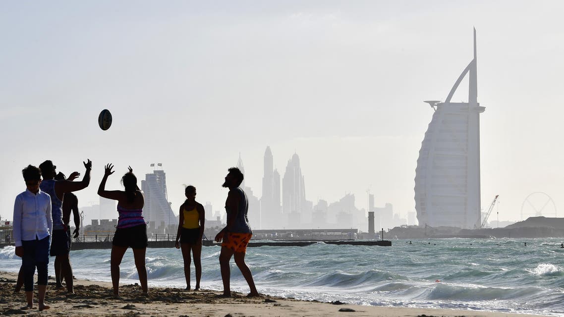Dubai beach ball Burj al Arab - AFP