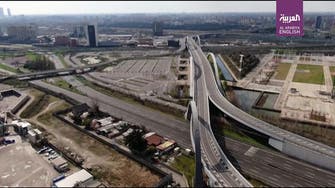 Drone video shows empty motorway after Italy goes into coronavirus shutdown