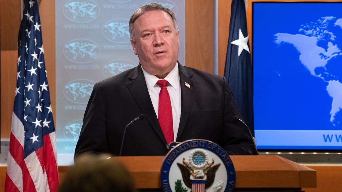 US Secretary of State Mike Pompeo delivers remarks on the 2019 Country Reports on Human Rights Practices at the State Department in Washington, DC, on March 11, 2020.