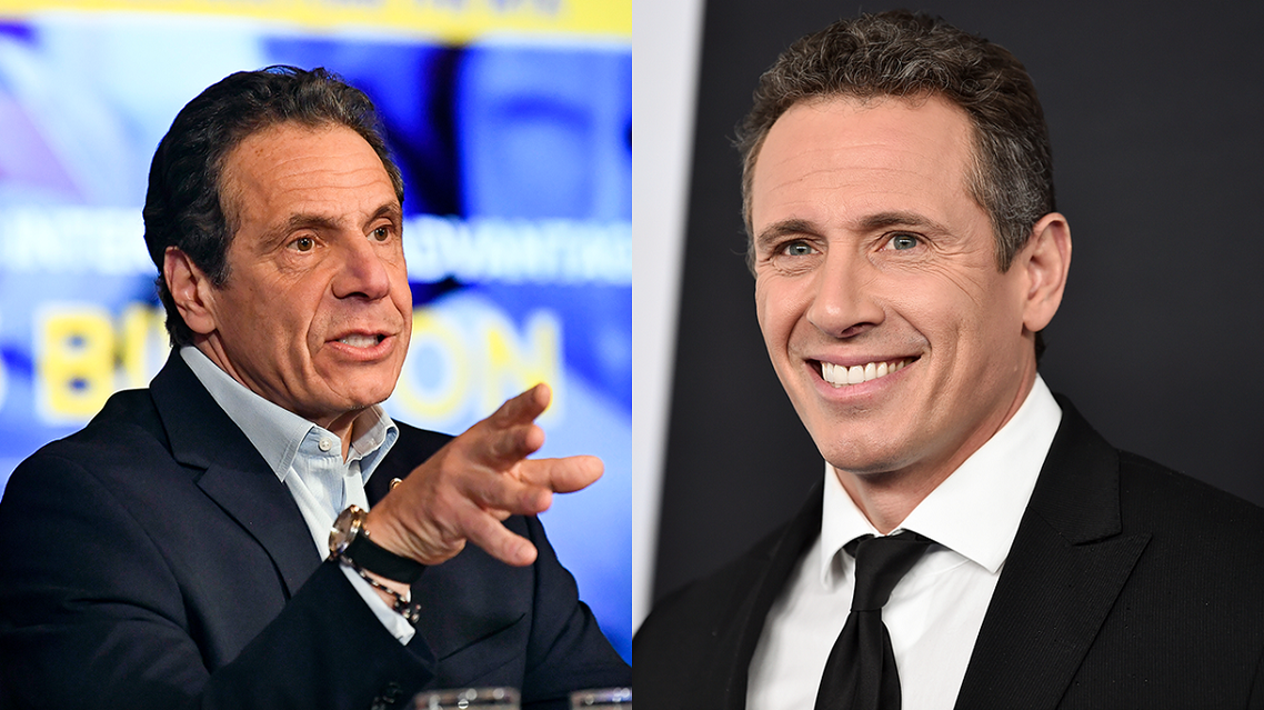 Andrew Cuomo, left, Chris Cuomo, right (AP)