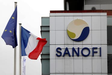 The logo of Sanofi is seen at the company's research and production centre in Vitry-sur-Seine. (Reuters)
