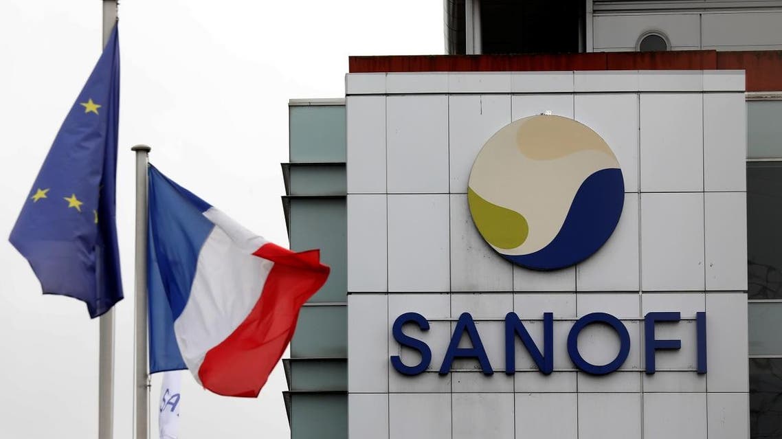 The logo of Sanofi is seen at the company's research and production centre in Vitry-sur-Seine. (Reuters)