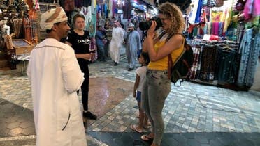  A European tourist in Oman 