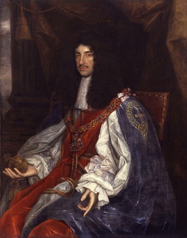 صورة لملك إنجلترا تشارلز الثاني