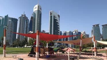 General view of an empty kids playground, following the outbreak of coronavirus disease (COVID-19), in Doha, Qatar, March 17, 2020. (Reuters)