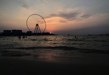 A view of the sunset by the beach at Jumeirah Beach Residence in Dubai, United Arab Emirates. (File photo: Reuters)
