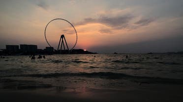 A view of the sunset by the beach at Jumeirah Beach Residence in Dubai, United Arab Emirates, July 17, 2019. (File photo Reuters)