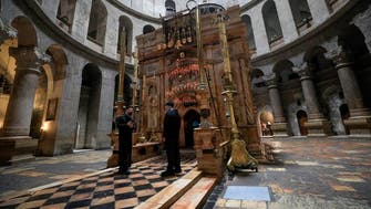 Coronavirus: Jerusalem’s Sepulchre church urges worshippers to keep distance 