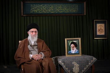 A file photo of Khamenei speaking live on television. (File photo: Reuters)