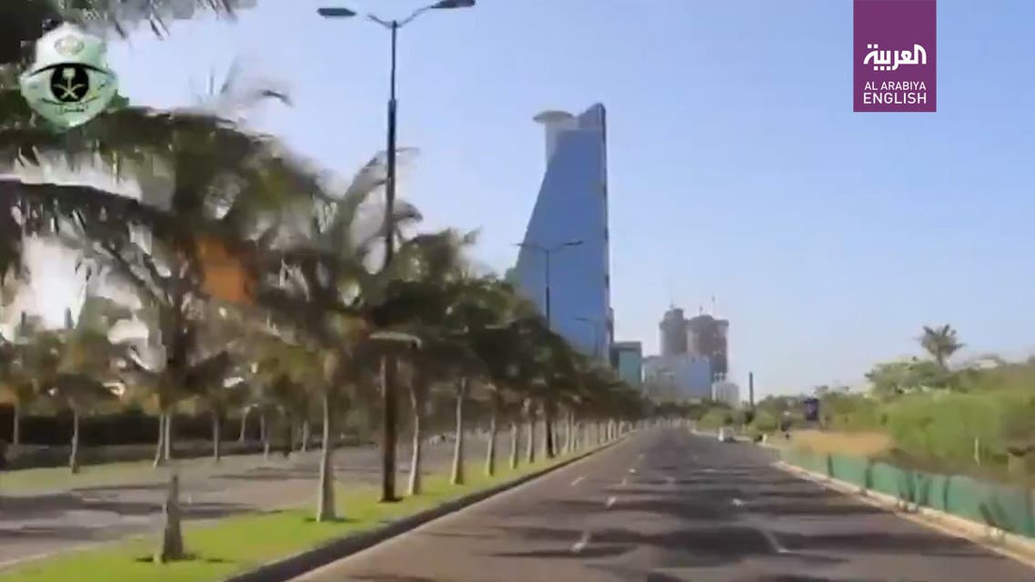 Drone shots of empty streets of Jeddah amid coronavirus