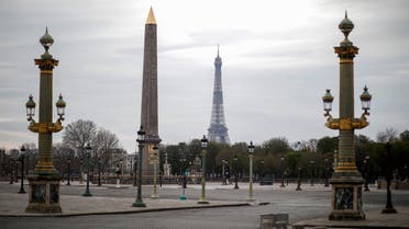 A view shows an empty Place de la Concord in Paris as a lockdown is imposed to slow the rate of the coronavirus disease (COVID-19) spread in France, March 22, 2020. REUTERS/Benoit Tessier