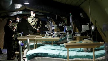 Military field hospital in France amid coronavirus spread