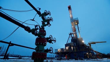 A well head and drilling rig in the Yarakta oilfield, owned by Irkutsk Oil Company (INK), in the Irkutsk region, Russia, March 11, 2019. (Reuters)
