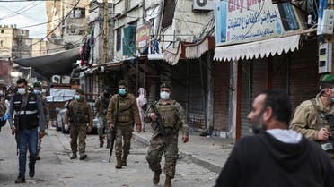 Lebanon curfew soldiers