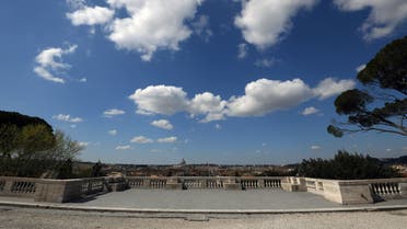 Pincio terrace is seen empty as Italy tightens measures to try and contain the spread of coronavirus disease, in Rome, Italy March 24, 2020. (Reuters)