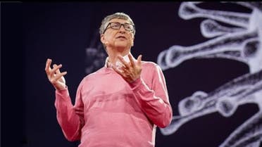 Bill Gates during a TED talk titled 'The next outbreak? We’re not ready' in March 2015. (TED.COM)