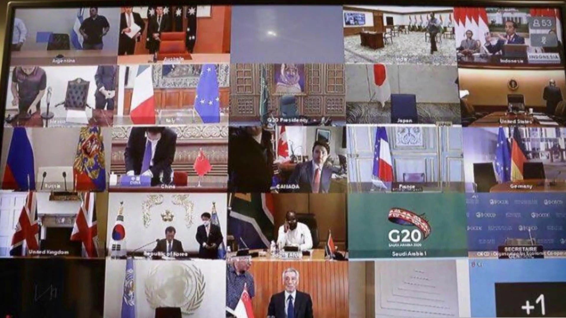 Screen grab of the virtual summit.