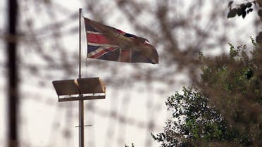 THE BRITISH FLAG REMAINS HOISTED OVER THE EMPTY BRITISH EMBASSY IN BAGHDAD. (Reuters)